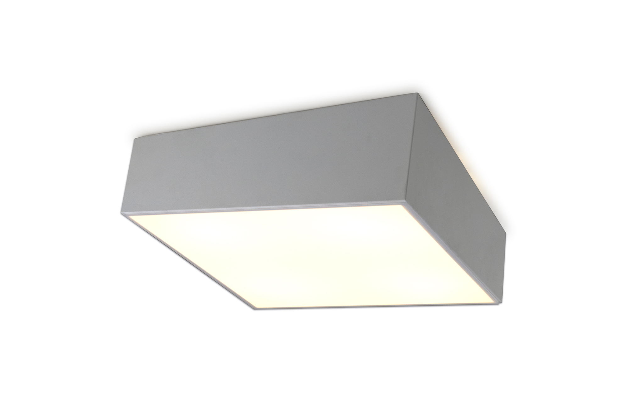 M6163  Mini  Flush Ceiling Square 5 Light Silver